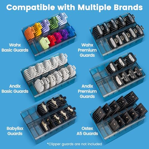 Perfitech Clipper Guard Holder Organizer with 12 Slots, Sturdy PC Material - Image 2