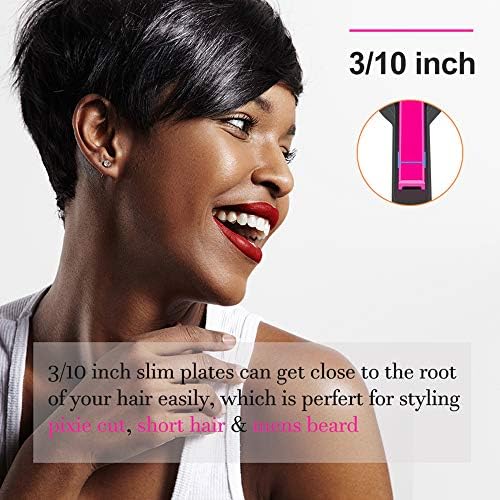 Terviiix Pencil Flat Iron, 3/10 Inch Mini Hair Straightener - Image 5