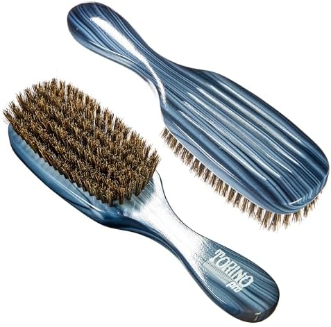 Torino Pro Wave Brush #8749-7 Row Medium Soft bristles -100% Pure Boar Bristles - Great Workhorse for laying down your 360 Waves - Image 2