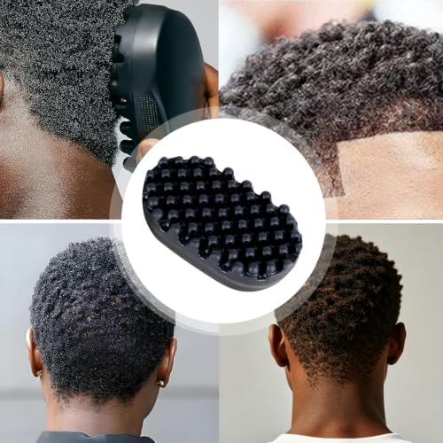 Rubber Curling Hair Brush, Twist Tool for Afro Hair Women and Men - Image 7