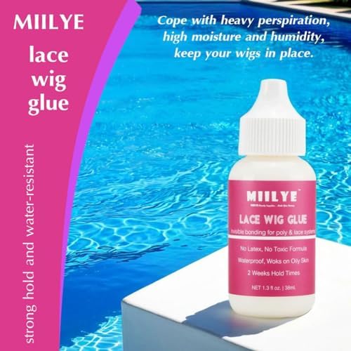 MIILYE Lace Wig Glue 38ml/1.3oz with Wrap Headband-Strong Hold, Waterproof - Image 2