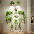 JUSTOGO Plant Stand Indoor with Grow Lights - 9 Tiered Tall Plant Shelf by JUSTOGO