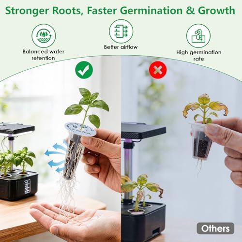 Genoese Basil Seed Pod Kit, 12-Pods Hydroponic Refill Pack, Compatible with AeroGarden and All Indoor Gardens, Includes Grow Sponges, Plant Food, Grow Anything Seed Pod Kit, 12-POD - Image 6
