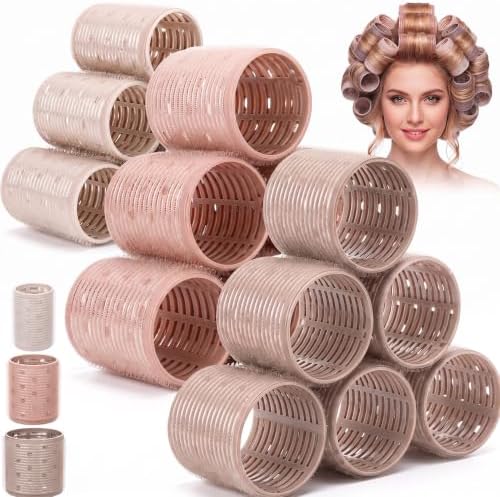 Therwen 18 Pcs Thermal Hair Roller for Women with Long Hair,Earth Tones by Therwen