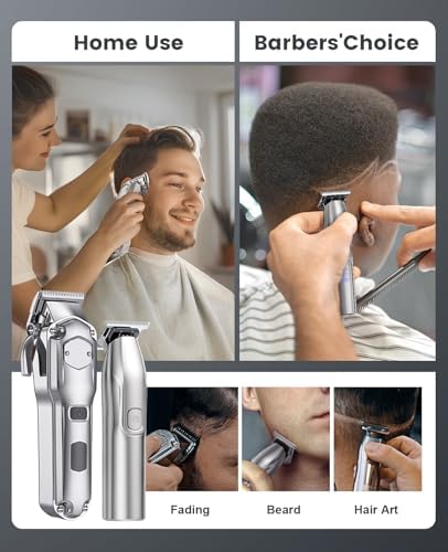 Romanda Hair Clippers and Trimmers Set Cordless for Men Grooming,Barber Set - Image 2
