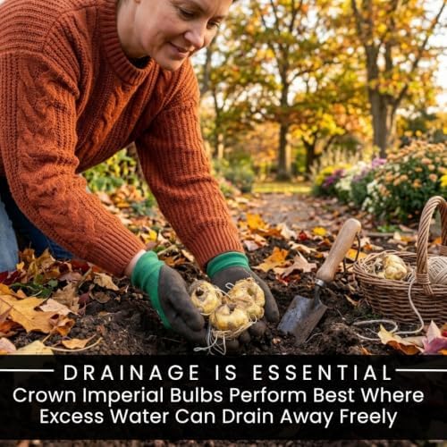 10 Orange Crown Imperial Fritillaria Bulbs – Tall Bell-Shaped Spring Flower - Image 6