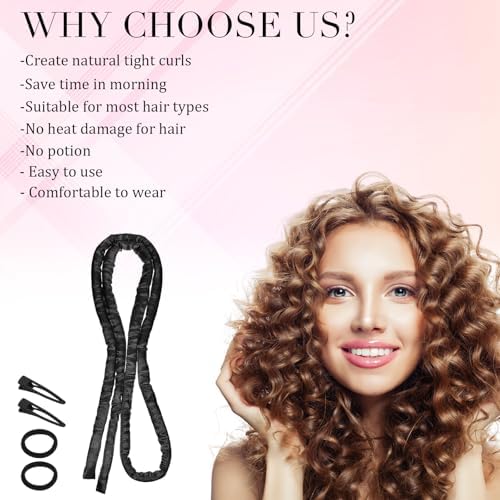 Heatless Curling Rod Headband, Heatless Hair Curler Overnight - Image 7