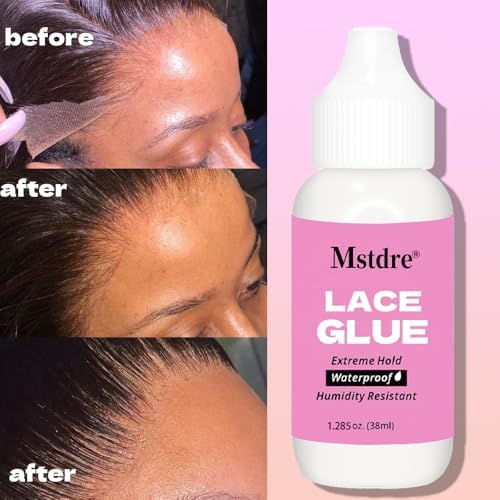 Strong Holding Glue for Lace Wigs and Hairdressing Systems - Invisible Bonding Non-Toxic Odorless or Latex Moisture and Water Resistant -Wig Retaining Accessory 1.285 oz - Image 4