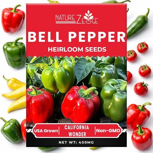 Sweet Pepper Seeds for Planting, Sweet Banana Pepper Seeds, Pepperoncini, Sweet Cherry Pepper Seeds, California Wonder Bell Pepper, and Anaheim, Heirloom Pepper Seed Assortment, Non-GMO - Image 6