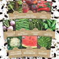 Organic Southern Garden Seeds Variety Pack - 10 Individual Packs - 2026 Season - Sugar Ann Snap Pea, Sweet Crimson Watermelon and More! for Indoor & Outdoor Planting (Non-GMO, Certified Organic) by SweetYards