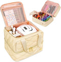 YOREPEK 2 Layer Nail Polish Organizer Case for 42+ Bottles (15ml/0.5 fl.oz) by YOREPEK