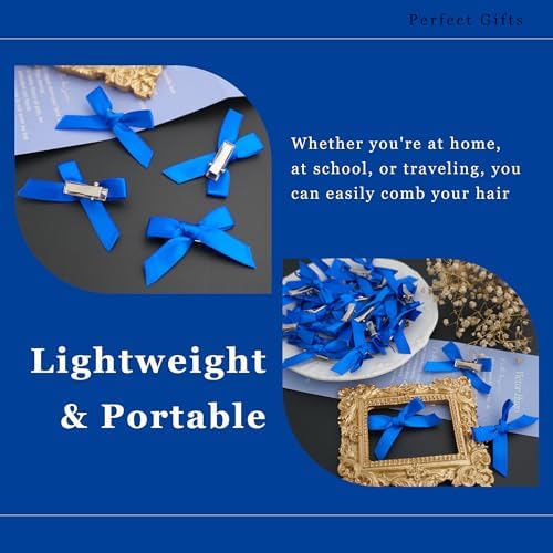 30PCS Small Hair Bows Satin Royal Blue Bow Hair Clips Cute Bowknot Hair Barrettes Y2K Hair Accessories for Women Girls - Image 6