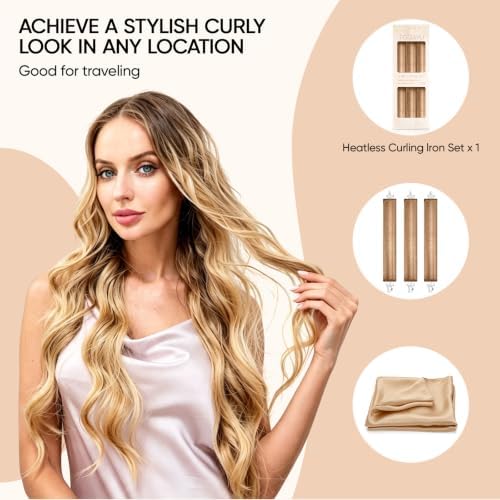 Heatless Curls Overnight Hair Care Set - Jumbo Velvet Hair Curlers - Image 5