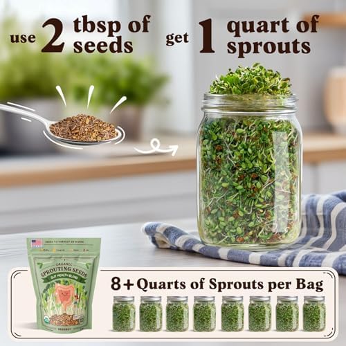 Seedboy Organic Non-GMO Sprouting Seeds (Gut Health Blend) - Image 3