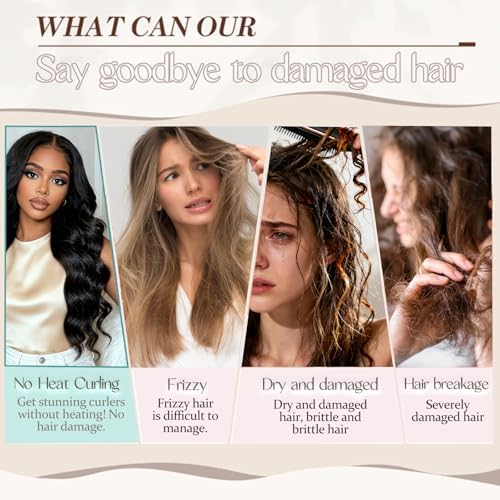 New Hair Curlers to Sleepy in - Soft Suede Heatless Hair Curler, Heatless Curlers for Sleeping without Heat (Pink) - Image 5