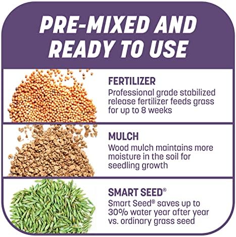 Pennington Smart Patch Dense Shade Grass Seed 10 LB, Bare Spot Repair with Mulch and Fertilizer - Image 5