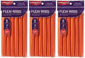 Red by Kiss Flexi Rods 7", 5/8" Diameter - Heatless Hair Curler for 90S Glamorous Bouncy Curls Beach Waves, No Slips, Sleep Styler (6 PCS x 3 Packs) by REDbyKISS