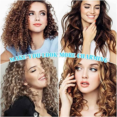 Jumbo Hair Curlers Rollers, 12Pcs Hair Roller Curlers Self Grip Holding Rollers with12 Stainless Steel Duckbill Clips for Long Hair Volume (Black) - Image 7
