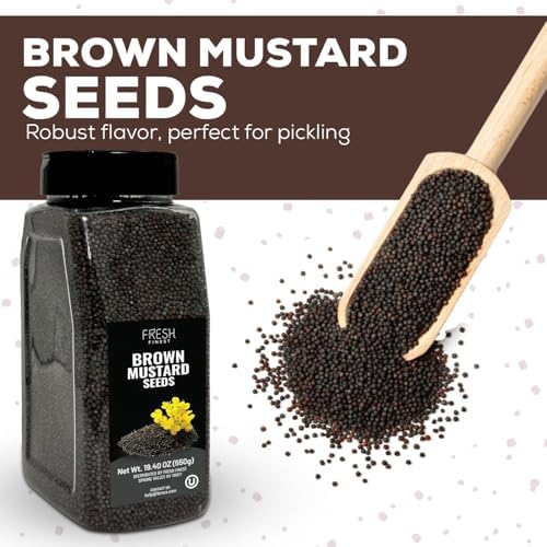Fresh Finest Brown Mustard Seeds Whole - 550G (19.40oz) - Image 4