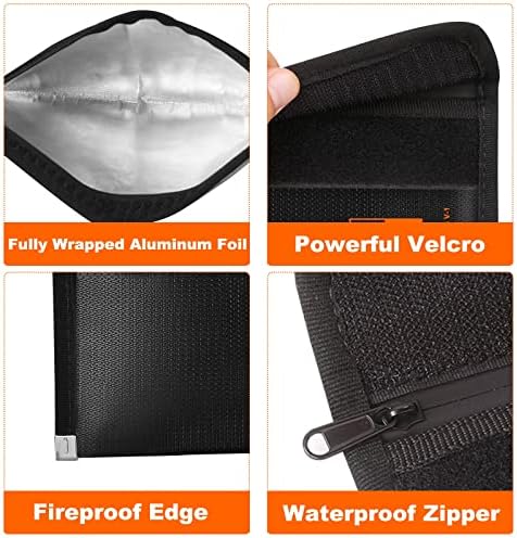 Fire Proof Money Bag for Cash, Small Color-Coded 2-Pack - Image 6