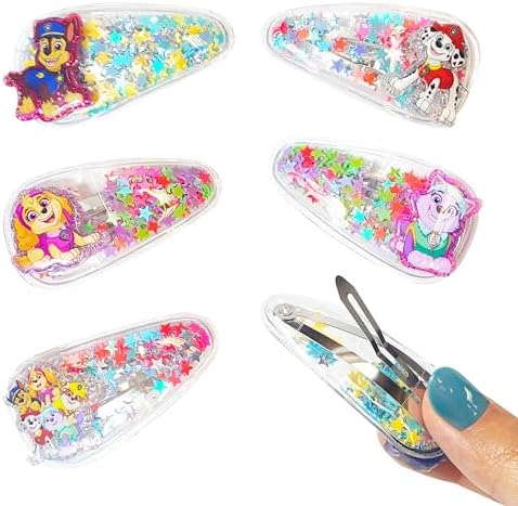 LUV HER 6pc Cute Hair Clips For Girls with Favorite Character Charms, Magical Confetti Hair Clips for Kids, Toddler Hair Accessories, Ages 3+ - Image 6