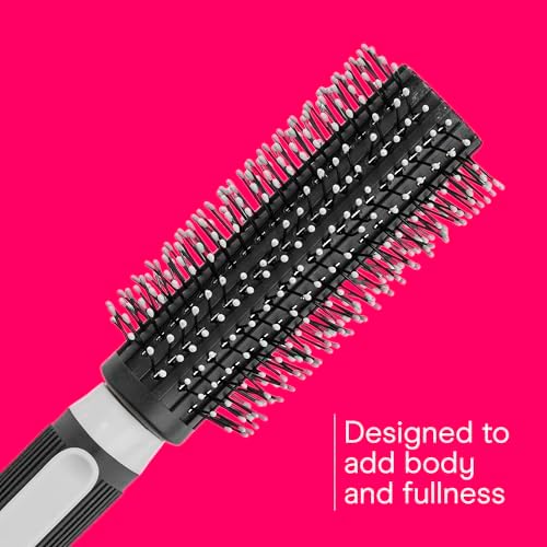 Conair Grip & Style Round Brush, Nylon Bristle Hair Brush for Blowout Styling, Ideal for Coarse, Curly, Wavy Hair, Color May Vary - Image 4