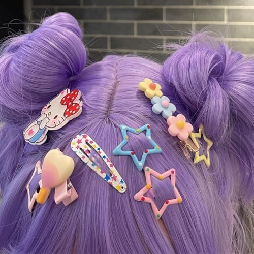 VIBILIA Star Hair Clips Multicolor Y2K Metal Hair Accessories-15 PCS 1.18" - Image 6
