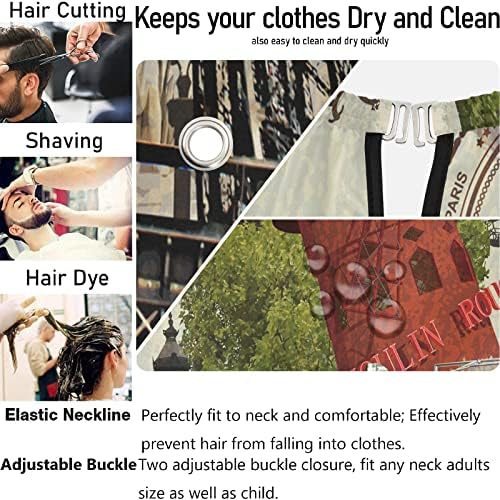 Barber Capes Polyester Hair Cutting Salon Cape with Snaps Beard Bib Hairdresser Gown Stylist Cape For Men Women - Image 5