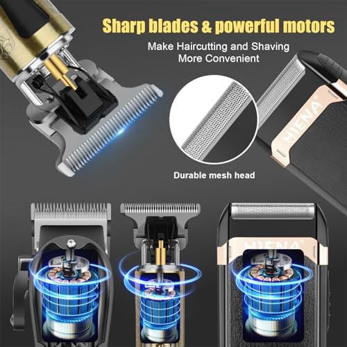 HIENA PRO Hair Clippers for Men, Cordless Hair Cutting Kit - Image 2