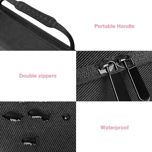MOSISO Hard Travel Case Storage Bag Compatible with Revlon One-Step Hair Dryer Brush 1.0 & Plus 2.0, EVA Carrying Case Cover Protective Hard Shell Sleeve with Hot Air Brush Pouch, Black - Image 6
