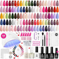 Beetles Gel Nail Polish Kit with U V Light - 68Pcs Gel Nail Kit 35 Colors by beetlesGelPolish