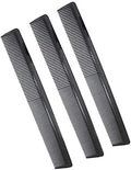 3 Pack Carbon Fiber Cutting Comb - Professional 8.15' Styling Comb for All Hair Types, Fine and Wide Tooth by AFT90