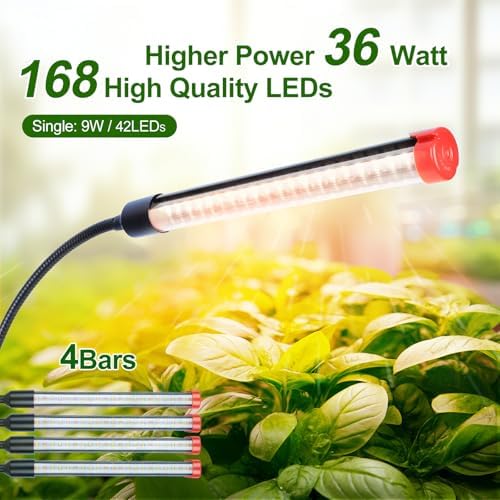 4‑Head Full Spectrum Table Top Grow Lights for Indoor Plants - Image 4