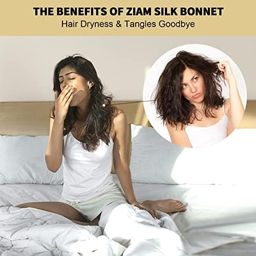 ZIMASILK 22 Momme 100% Pure Silk Bonnet for Sleeping, Leopard Black/Golden - Image 4