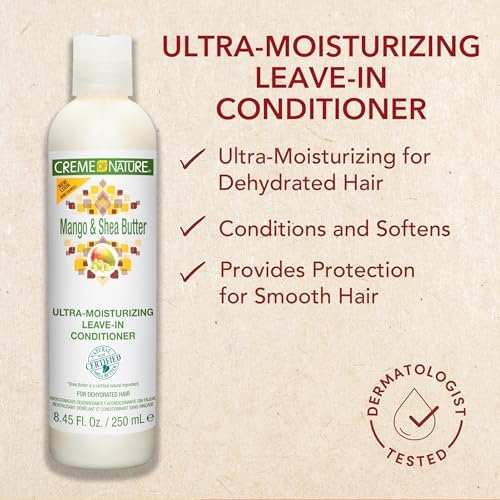 Creme of Nature Mango & Shea Butter Leave In Conditioner, 12 fl oz - Image 2