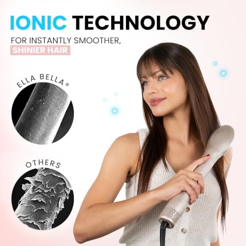 ELLA BELLA® 6 in 1 Professional Hot Air Styler & Straightener, Fast Drying - Image 5