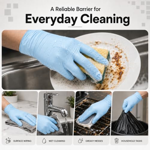 ForPro Disposable Nitrile Gloves, Chemical Resistant, Powder-Free, Latex-Free, Non-Sterile, Food Safe, 4 Mil - Image 5