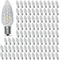 100PACK C9 LED Christmas Lights Shatterproof Waterproof Warm 2700K Plastic by AustinCoast