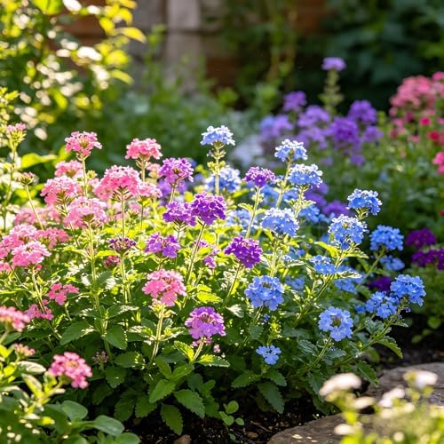 CarpetC 300+ Verbena Seeds for Planting, Perennial Long Blooms, Drought Tolerant Ground Cover Verbena hybrida Trailing, Non-GMO Heirloom for Borders, Containers and Hanging Baskets - Image 3