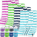 Sfee 4 Pack(8Pcs) Microfiber Travel Towel, Beach Towel Quick Dry Towel Camping Towel Super Absorbent Compact Lightweight Sports Gym Towels for Beach, Gym, Hiking, Pool, Backpacking, Bath, Yoga by Sfee