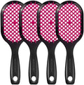 4 Pack Vented Detangling Hair Brush - Detangler Hairbrush with Soft Bristles for Effortless Tangle Free - Ideal for Wet Dry or Curly Damaged Hair for Women Men Kids by Aussumy