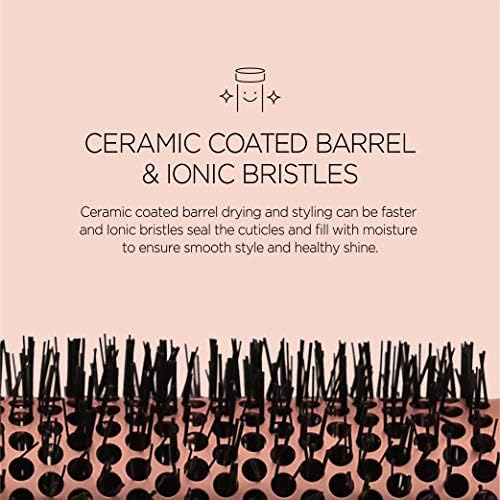 Magic Curling Round Brush(1.7 Inch), Non-electronic, Self-Standing Round Quick Styling Brush, Great Blowout, Ceramic Coated/Ionic Thermal Barrel, Blowout Volume, Wave Styler - Image 3