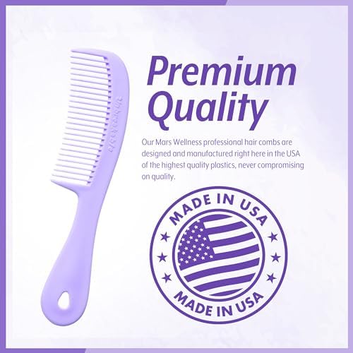 Mars Wellness 4 Piece Professional Lavender Comb Set for Women -USA MADE - Image 4