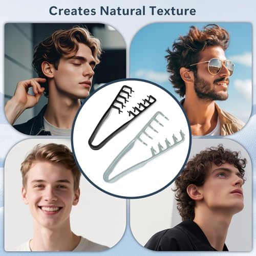 2 Pack Volumizing Comb, Texture Comb for Styling, Wide-Toothed Root Lifter - Image 5