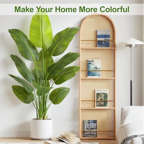 Lifelike Bird of Paradise Artificial Plant,5ft Faux Banana Leaf Tree with 12 Trunks - Perfect Indoor Silk Floor Plant for Home Decor in Living Room, Office, and Bedroom 1Pack - Image 2