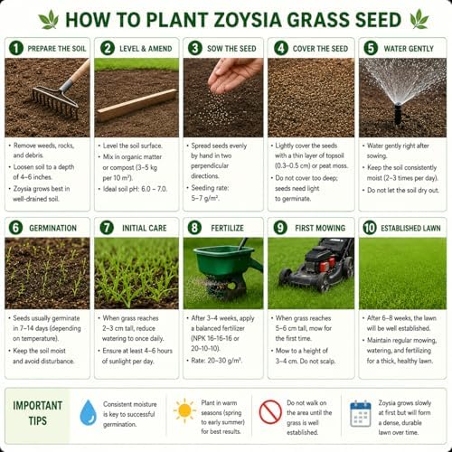 30000 Zoysia Grass Seeds, Warm Season Lawn Seed - Image 3