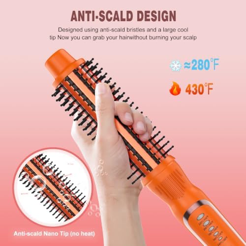 1 1/4 Inch Curling Iron Brush, Ceramic Thermal Brush for Long Hair - Image 3
