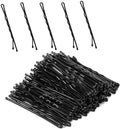 2.2 Inch Black Hair Bobby Pins Metal Clips Twisted Spiral Curved Ball Tips Non-slip Decorative Long Short Women Girls Nickel Free Hairdressing Wedding Accessories with Case 100 PCS by Pagabach