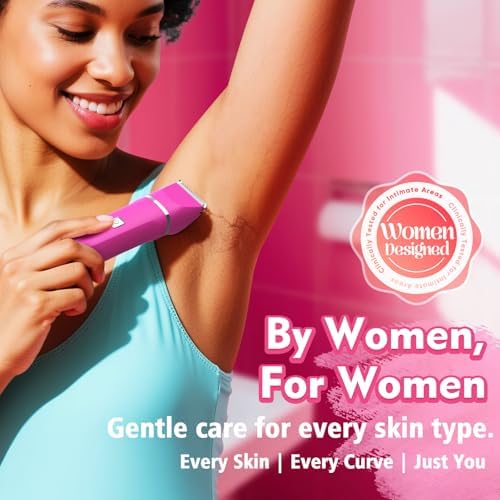 Risina 3-in-1 Bikini Trimmer for Women, Electric Shaver, Grooming Kit - Image 2