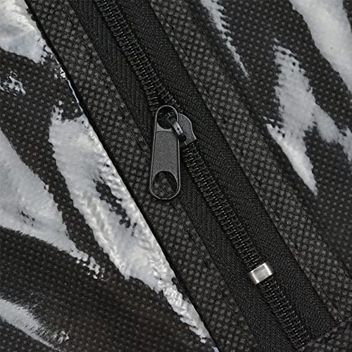 Hair Extensions Storage Bag with Hair Extensions Hanger Portable Wig Storage Bag Dust-proof Wig Bag (Black) - Image 3
